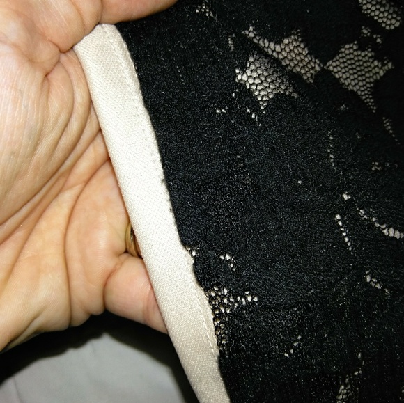 Black Lace Dress with Pockets - Picture 4 of 8